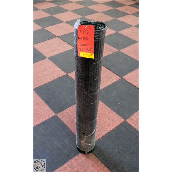 TWIN RIB GREEN ENTRANCE MAT 3' 6" X 5' 8"