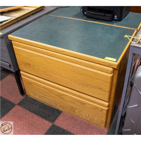 LARGE 2 DRAWER CABINET H-30" W-22" L-38"