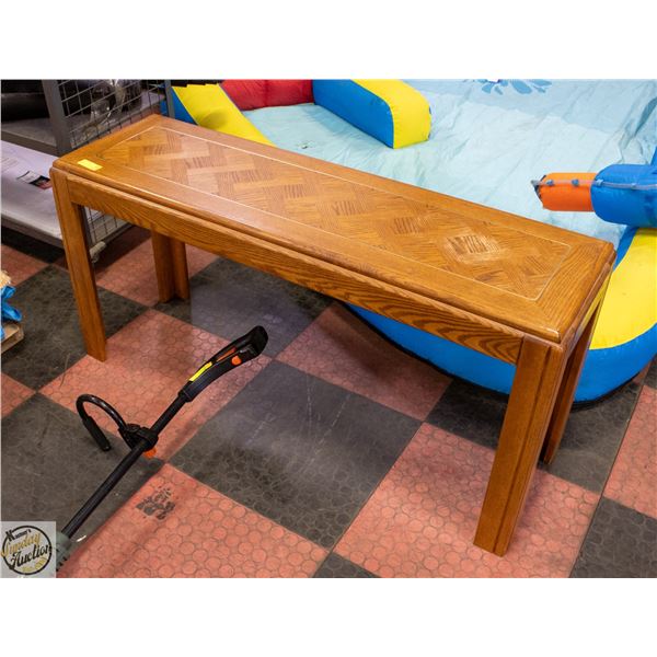 VINTAGE SOLID WOOD OAK ENTRYWAY/HALL TABLE