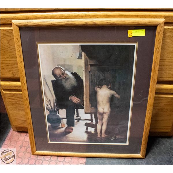 FRAMED ART PRINT PAUL PEEL 27" X 23"