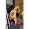 Image 1 : 2 WOODEN SAWHORSES