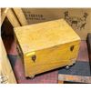 Image 1 : WOODEN BOX ON WHEELS