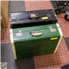 Image 1 : VINTAGE LEATHER HARD SIDE SUITCASES (2)