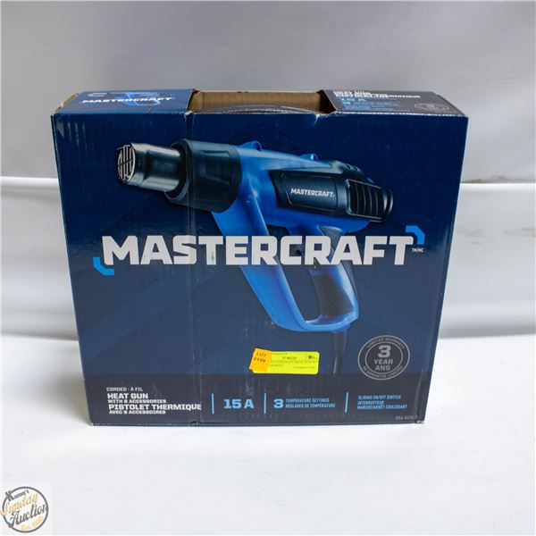 NEW MASTERCRAFT HEAT GUN W/ 8 ACCESSORIES