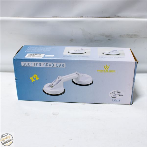 NEW MEDICAL KING SUCTION GRAB BAR 2 PACK