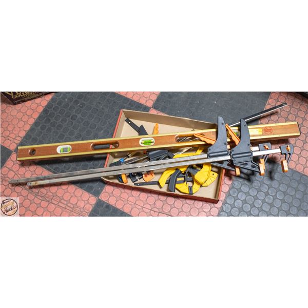 4' LEVEL WITH CLAMPS
