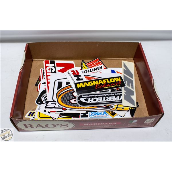 50 DIFFERENT AUTOMOTIVE TOOLBOX / RACER DECALS