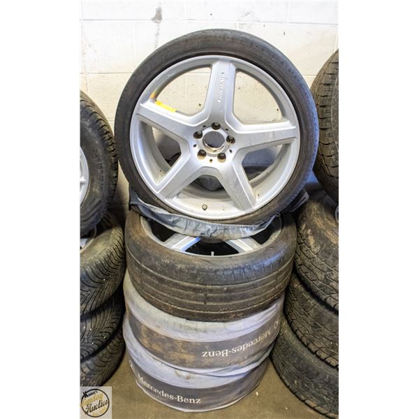 MERCEDES AMG 20 INCH 5 BOLT PATTERN ALUMINUM RIMS