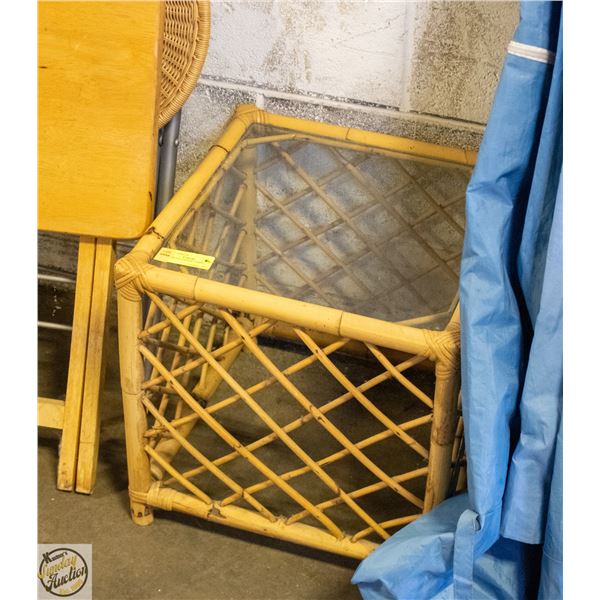 WICKER OCCASIONAL TABLE
