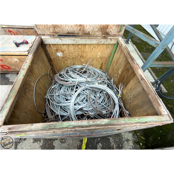 CRATE OF CABLES