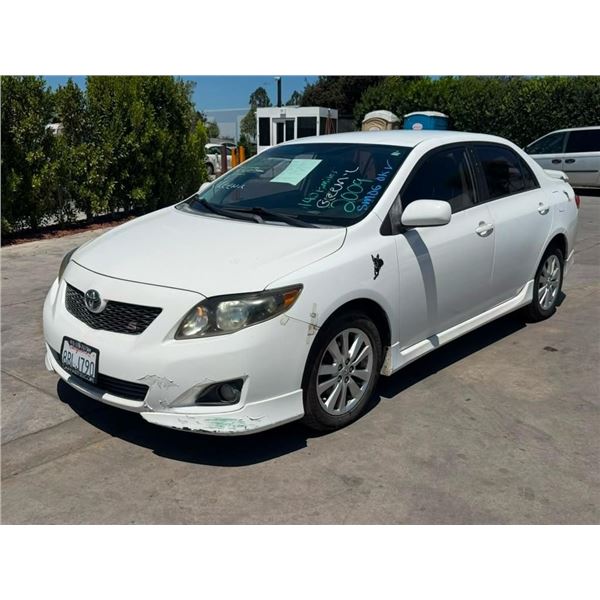 TOYT COROLLA  2009 APP/DUP-T/EXP-ONLY-SMOG