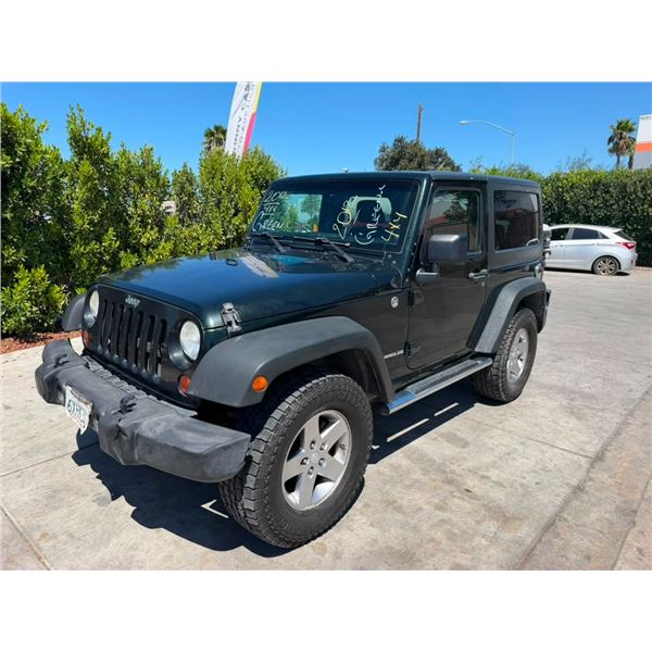 JEEP WRANGLER RUB 2012 O/S TITLE 2 DAYS