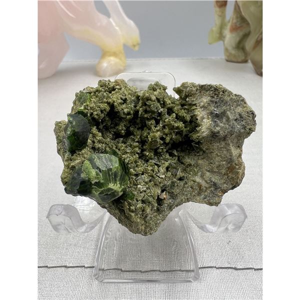 1.8 INCH NATURAL GREEN GARNET SPECIMEN
