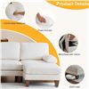 Image 4 : Brown Oversized Couches for Living Room Extra Large Deep Seat Adjustable 2-Level Depth Bac