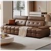 Image 1 : Brown Oversized Couches for Living Room Extra Large Deep Seat Adjustable 2-Level Depth Bac