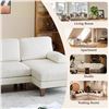 Image 2 : White U Shape Sofa with Double Chaise Lounge for Living Room - SKU: USACOPN1088121-1 -
