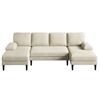 Image 5 : White U Shape Sofa with Double Chaise Lounge for Living Room - SKU: USACOPN1088121-1 -
