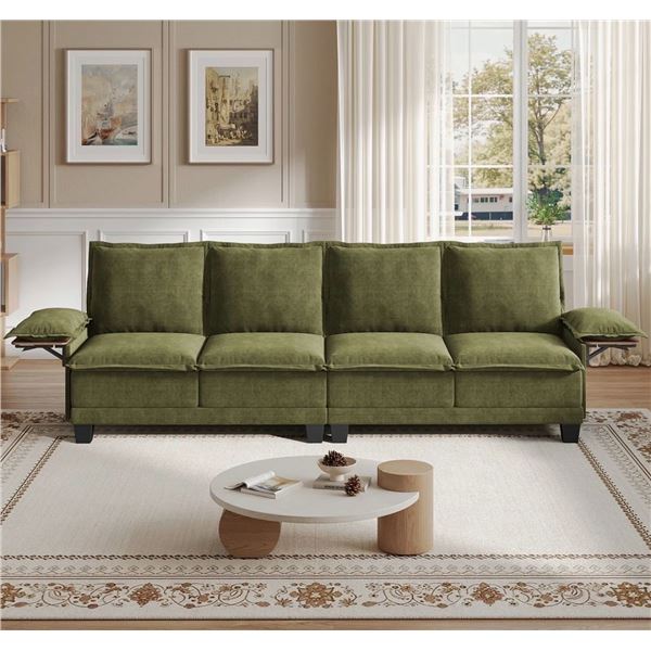 Green Comfy Cloud Couch Large Sofa for Living Room - SKU: USACOPN1087761-4 -