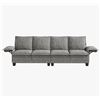 Image 4 : Gray Comfy Cloud Couch Large Sofa for Living Room - SKU: USACOPN1087761-2 -