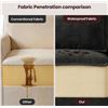 Image 4 : Black Comfy Cloud Couch Large Sofa for Living Room w/ Ottoman - SKU: USACOPN1087760-1 -