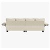 Image 4 : White Comfy Cloud Couch Large Sofa for Living Room w/ 2 Ottomans - SKU: USACOPN1087759-3 -