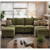 Image 2 : Green Comfy Cloud Couch Large Sofa for Living Room w/ 2 Ottomans - SKU: USACOPN1087759-4 -