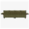 Image 5 : Green Comfy Cloud Couch Large Sofa for Living Room w/ 2 Ottomans - SKU: USACOPN1087759-4 -
