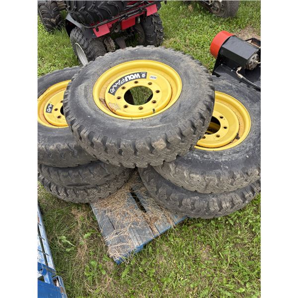 Wolf paws skidsteer tires
