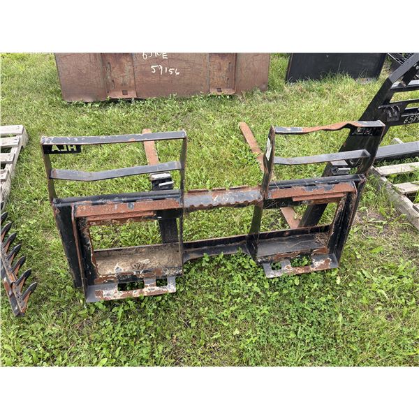 Used set HLA 48 inch skidsteer pallet forks