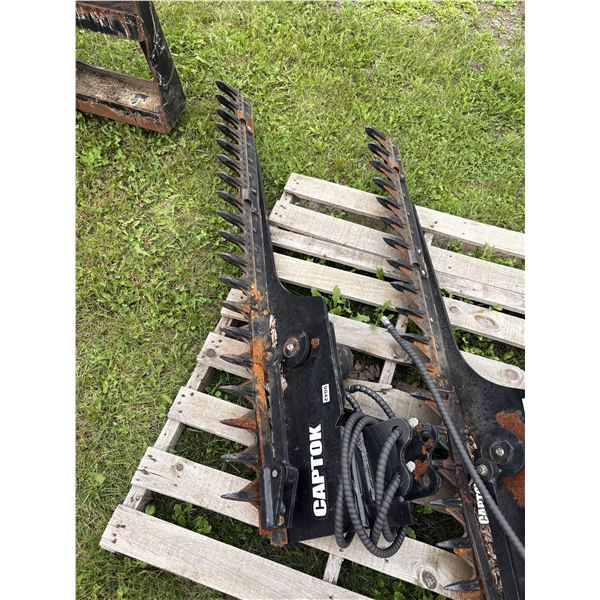 Captok mini excavator 6 foot brush cutter