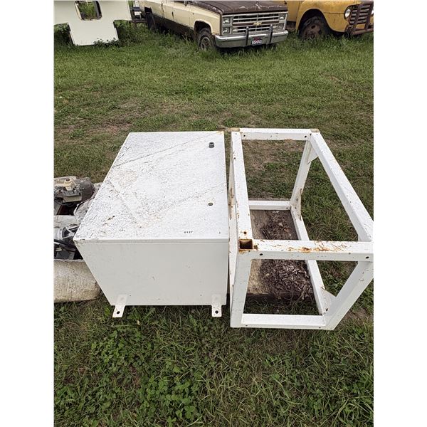 Storage box with stand