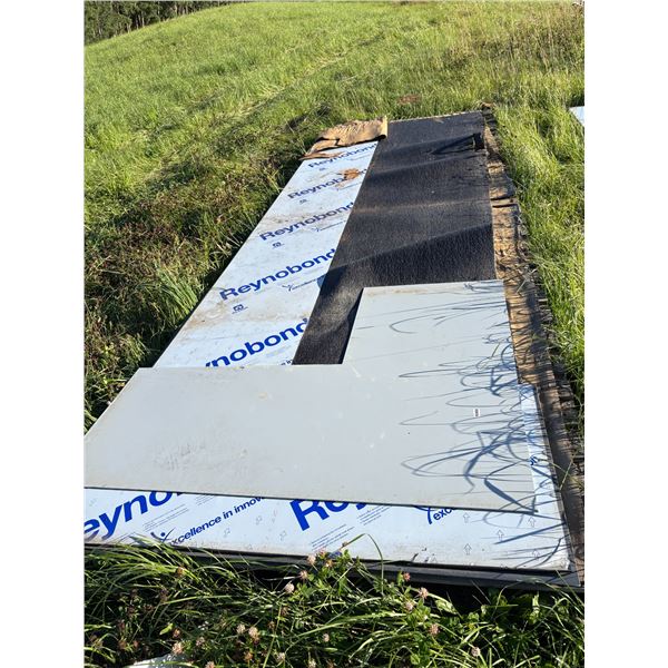 pallet of ACM alumaboard