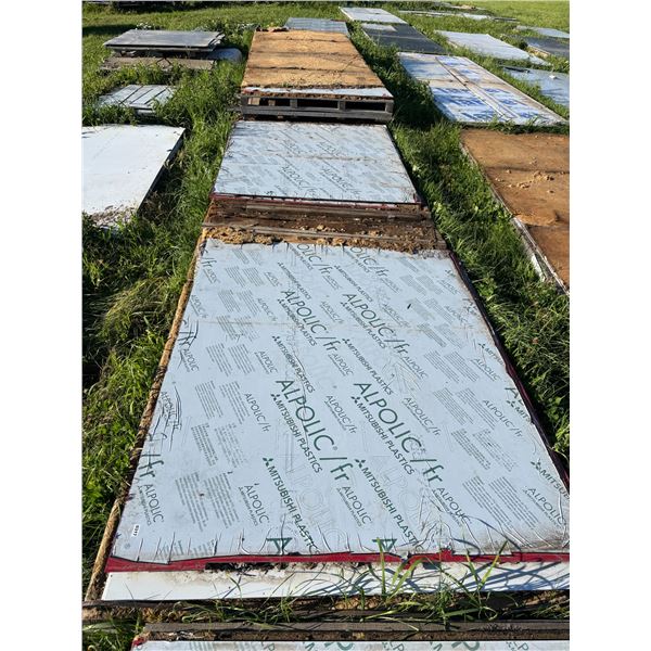 pallet of ACM alumaboard