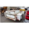 Image 3 : 1995 UBILT UTILITY TRAILER, WHITE, VIN 082795,