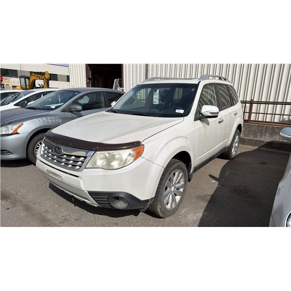 2012 SUBARU FORESTER AWD, 4DRSW, WHITE, VIN JF2SHCDC9CH444413,
