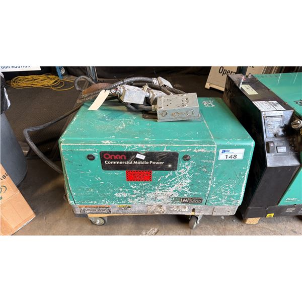 CUMMINS 5.5HGJAE-2135B ONAN QG 5500 COMMERCIAL MOBILE GAS POWERED GENERATOR