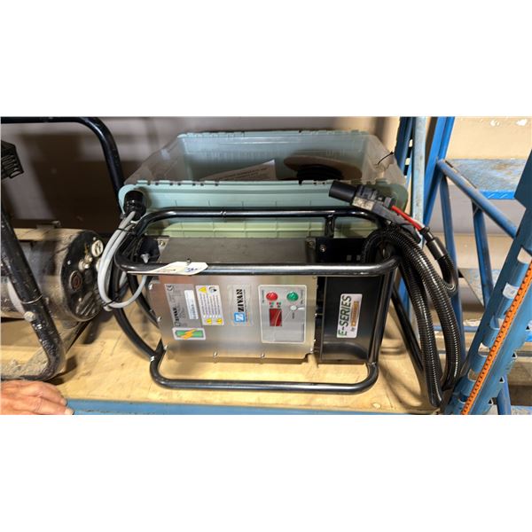 ZIVAN SG3 HEAVY DUTY HIGH FREQUENCY ON-BOARD EQUIPMENT BATTERY CHARGER WITH BIN OF ACCESSORY LIGHT
