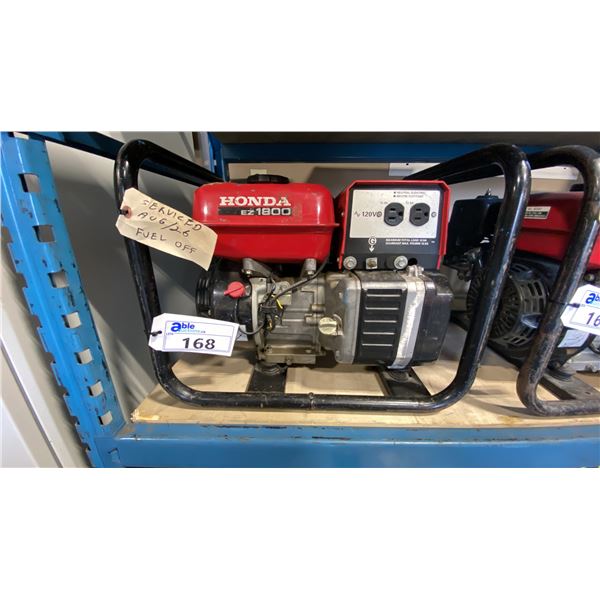 HONDA EZ1800 GAS POWERED PORTABLE GENERATOR