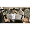 Image 1 : BIN OF 8 HEAVY DUTY 8" SWIVEL CASTERS, 4 WITH LOCKS