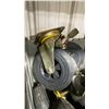 Image 2 : BIN OF 8 HEAVY DUTY 8" SWIVEL CASTERS, 4 WITH LOCKS