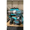 Image 11 : LARGE GROUP OF MAKITA CORDLESS POWER TOOLS INCLUDING RECIPROCATING SAW, GRINDER, 3 DRILLS, CIRCULAR