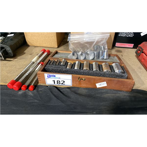 DUMONT MINUTE MAN KEYWAY BROACH SET IN WOODEN CASE