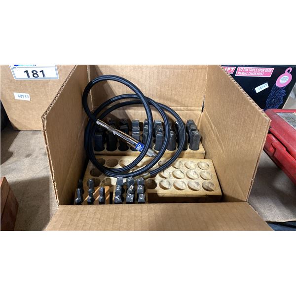 STEEL LETTER & NUMBER PUNCH SETS WITH WESPRO ES940 PNEUMATIC ENGRAVING PEN