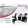 Image 2 : IRGC40 HIGH END MINI 2 SEATER ELECTRIC MINI GOLF CART *HAS KEYS & CHARGER, COLOR BLACK*
