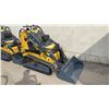 Image 1 : DLANCH SDLL60 YELLOW GAS POWERED MINI STAND ON SKID STEER WITH 7" RUBBER TRACKS & TOOLBOX