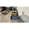 Image 2 : DLANCH SDLL60 YELLOW GAS POWERED MINI STAND ON SKID STEER WITH 7" RUBBER TRACKS & TOOLBOX