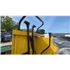 Image 4 : SDLANCH SDLD25 YELLOW RIDE ON GAS POWERED MINI CRAWLER DUMPER, 3 SPEED, 9" TRACKS, MANUAL DUMP BOX