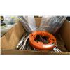 Image 2 : 3 BOXES OF ASSORTED TOOLS, HARDWARE & ULINE RED NON-CONFORMING TAGS