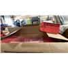 Image 5 : 3 BOXES OF ASSORTED TOOLS, HARDWARE & ULINE RED NON-CONFORMING TAGS