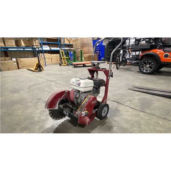 MK DIAMOND CX-3 GAS POWERED WALK BEHIND CONCRETE SAW WITH HONDA GX200 ENGINE